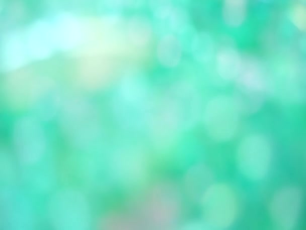 Размытый абстрактный зеленый фон боке — стоковое видео