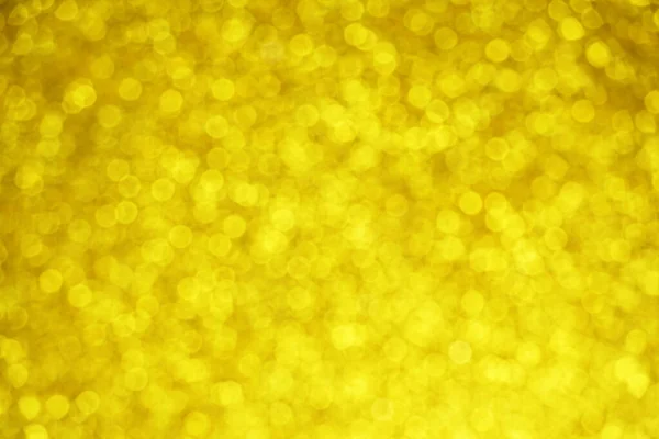 Abstract Gele Bokeh Licht Achtergrond — Stockfoto