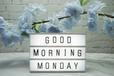 Çiçek desenli ışıklı kutuda 