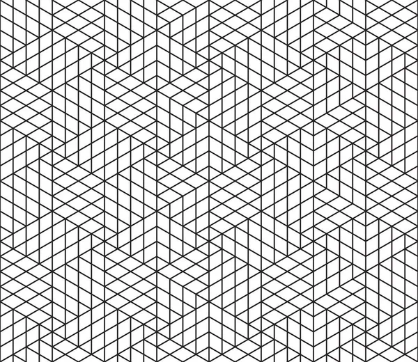 Abstracte Geometrische Patroon Vector Achtergrond Van Naadloze Mozaïek Rasterlijnen Met — Stockvector