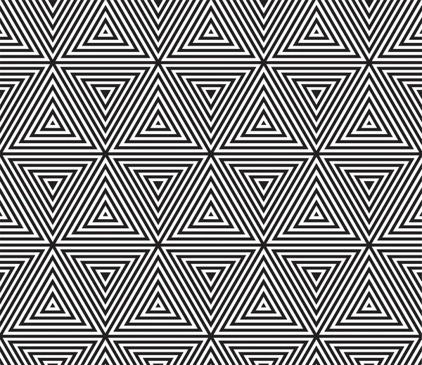 Abstrakte Geometrische Muster Vektor Hintergrund Der Nahtlosen Dreieck Mosaik Gitterlinien — Stockvektor