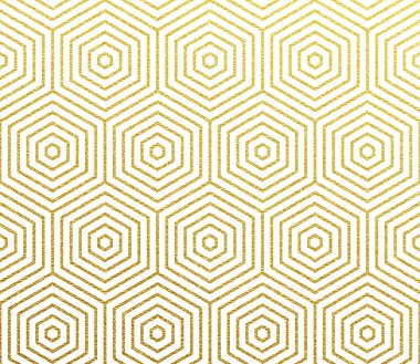 Geometrik ışıltılı desen. Altın folyo doku ve altın petek desen vektör arka plan