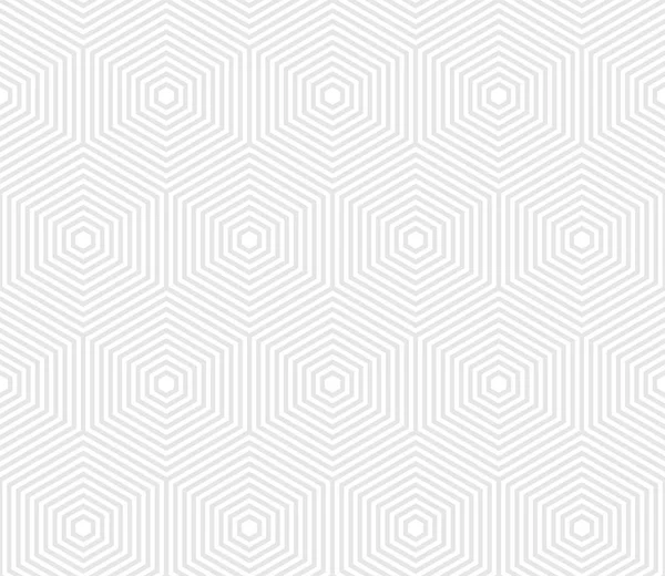 Abstrakta Geometriska Bauhaus Trend Mönster Vector Bakgrund Sömlösa Hexagon Vitt — Stock vektor
