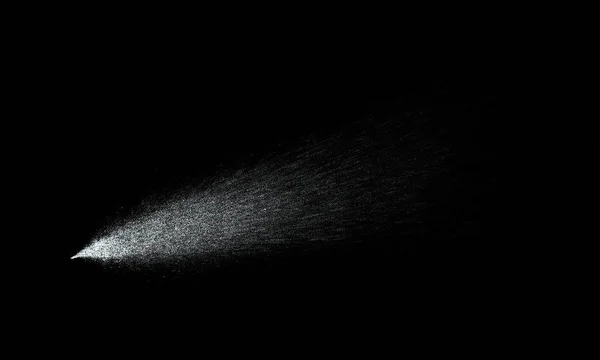 Σωματίδια Ψεκασμού Κομήτης Ασημένια Λάμψη Ουρά Ίχνος Στο Χώρο Επίδραση — Διανυσματικό Αρχείο