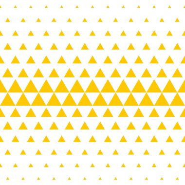 Sarı ve beyaz üçgen noktalı resim arka plan. Vektör soyut seamless modeli mozaik renk geçiş tasarım düzensiz üçgen