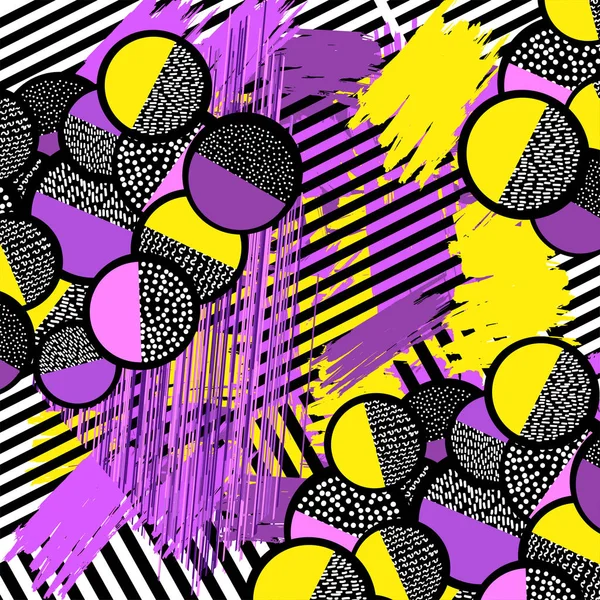 Renkli geometrik figürler ile arka plan. Vektör çizim.