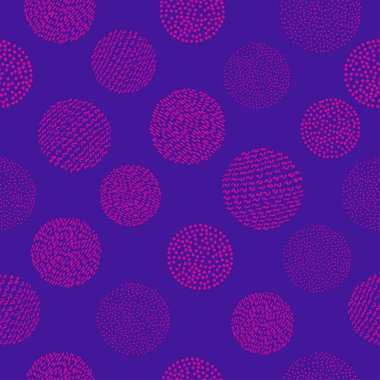 Renkli daireler ile seamless modeli. Parlak renkler arka plan. Vektör çizim. 