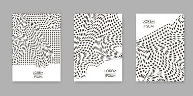 Geometrik arka planlar ayarlayın. Vektör çizim. 