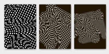 Geometrik arka planlar Set. 