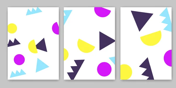 Geometrik arka planlar. Memphis tarzı. 80 li yıllar. 
