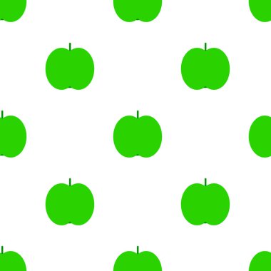Elma seamless modeli. Beyaz arka plan üzerinde meyve. 