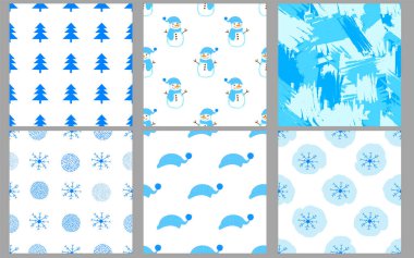 Kış kesintisiz desenler. Mutlu Noeller ve yeni yıl tatilleri 