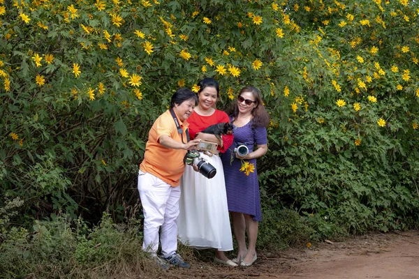 Lat Town Lam Dong Province Vietnam November 9Th 2018 Tourists — Stock Photo, Image