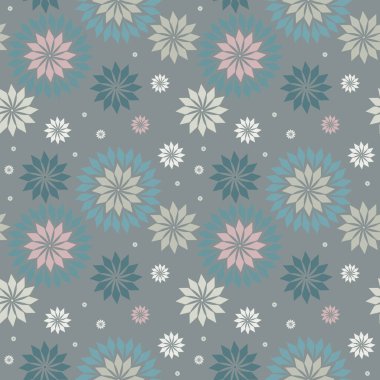 Kar taneleri ile şık seamless modeli. Sorunsuz duvar kağıdı için Noel ve yeni yıl. Vektör görüntü