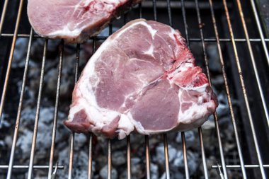 Barbekü ızgara domuz eti ham T-bone chop