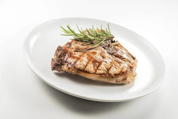 Grilled t-bone chop of pork — Stock Photo, Image