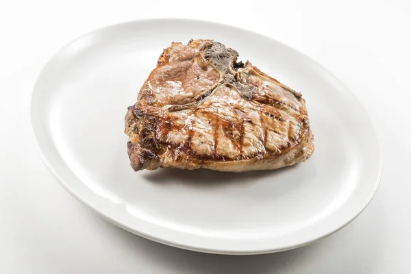 Dish Grilled Bone Chop Pork — Stock Photo, Image