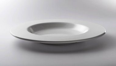 Yüksek kalınlıkta yuvarlak beyaz kase