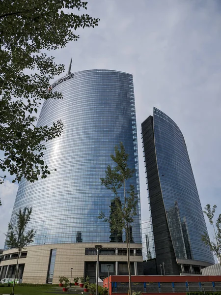Distrito de oficinas de Milán, Torre Unicredit — Foto de Stock