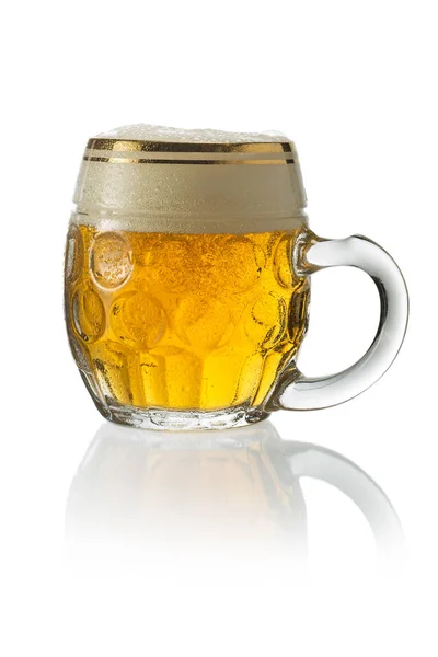 Brocca di birra con schiuma — Foto Stock