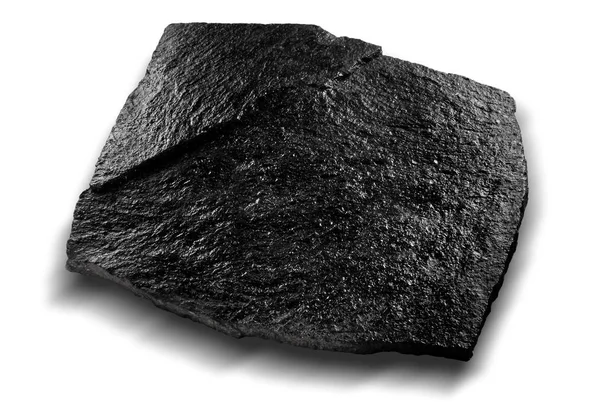 Натуральна чорна кам'яна тарілка — стокове фото