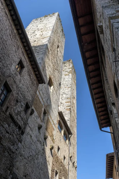 San Gimignano Siena Toscana Torres Salvucci — Foto de Stock