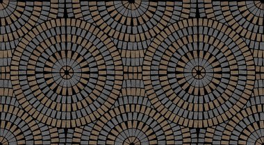 Example of ornamental tile paving texture. General layout of pavers.                         clipart