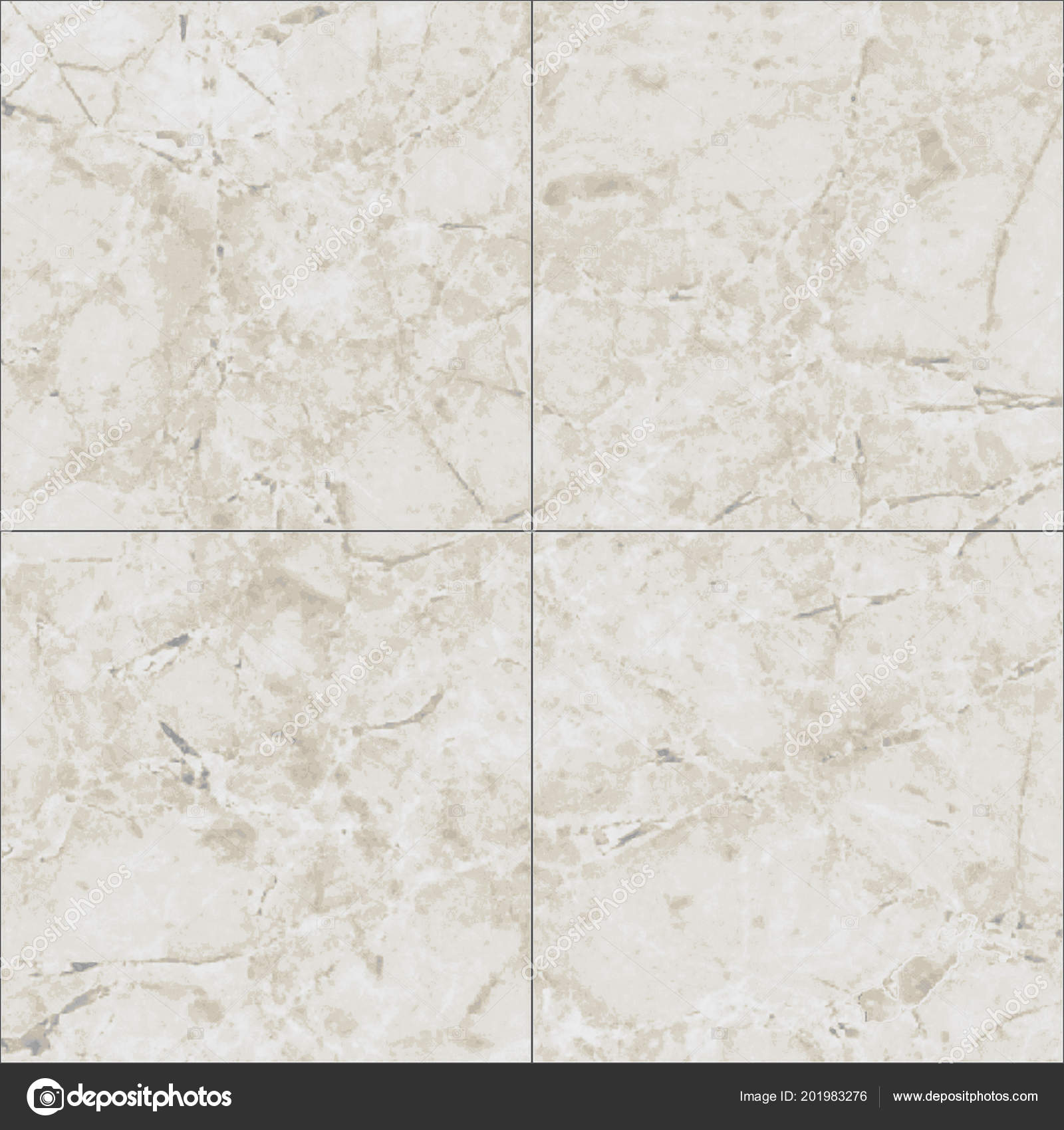 Natural Marble Square Tile Seamless Texture Map Diffuse — Stock Photo ...