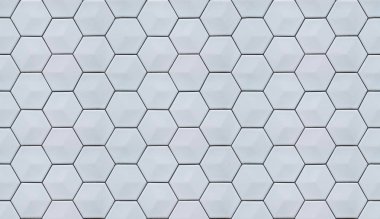 Mass of hexagonal cells seamless texture, three-dimensional effect. clipart