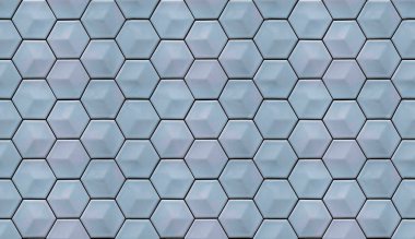 Altıgen hücreler kesintisiz doku, üç boyutlu efekt kütlesi.