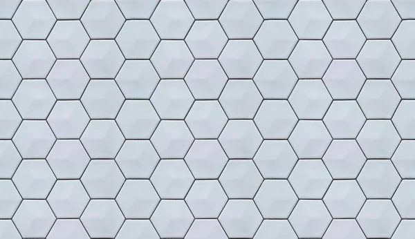 Mass of hexagonal cells seamless texture, three-dimensional effect.