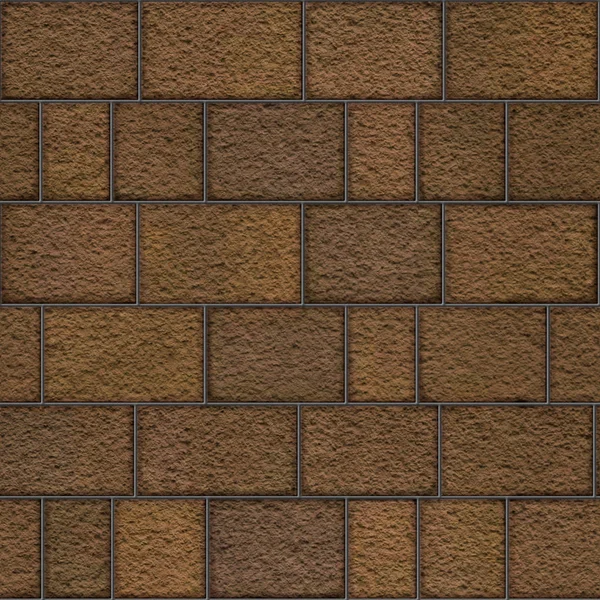 Brown Brick Laying Textured Pattern Seamless Mapping — Stock Photo, Image