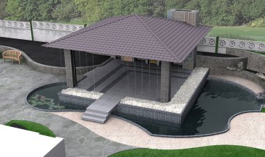 Veranda düzenlenmesi, hava 3d işleme genel bakış.