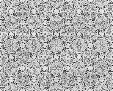 Çiçek desenli kapalı döşeme haritasının dikişsiz dokusu, 3d il