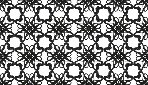 Seamless, texture of wrought iron latticework pattern, 3D illust — Stock Photo, Image