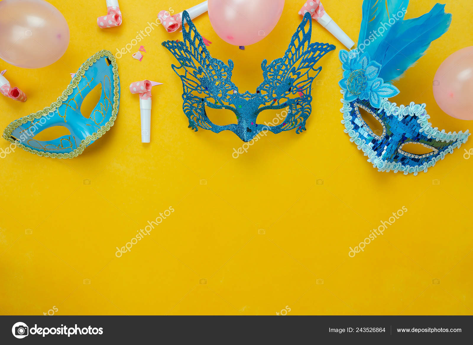 Table Top View Aerial Image Beautiful Colorful Carnival Season