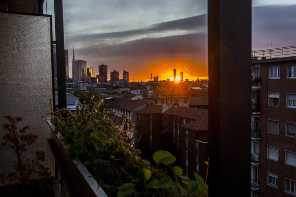 Cielo Spettacolare Milano — Foto Stock