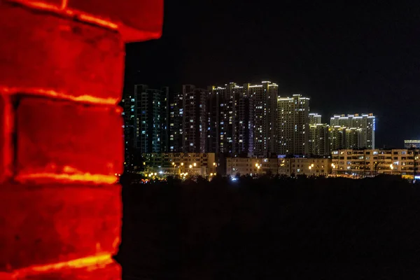 Datong Vista Dei Palazzi Dalle Mura — Stockfoto