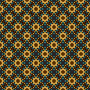 Sorunsuz Batik desen. Tekstil baskı için yinelemek mümkün.