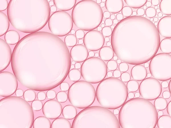 foam from bubbles on a pink background