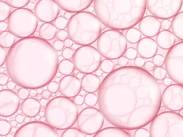 foam from bubbles on a pink background