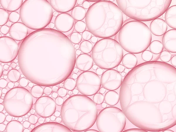 foam from bubbles on a pink background