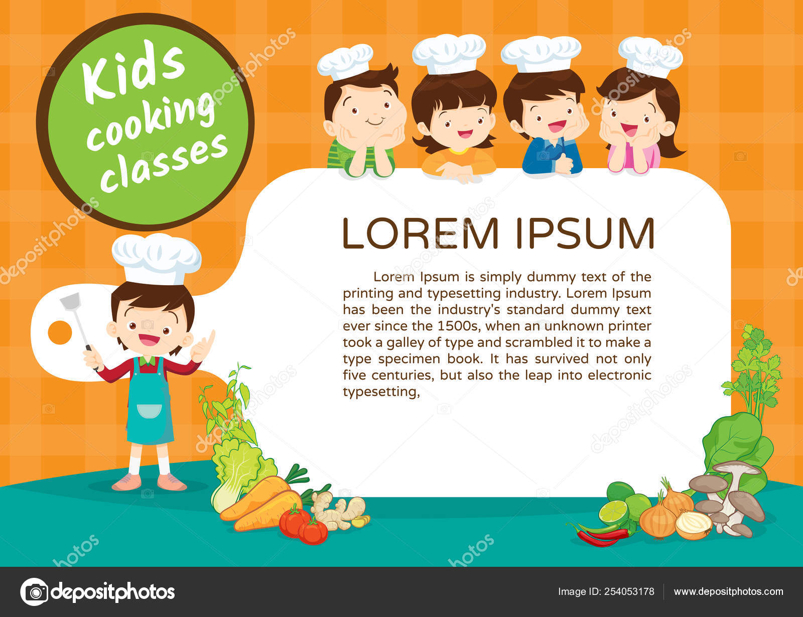 Kids Cooking Class Certificate 3 Stock Vector Image By C Watcartoon