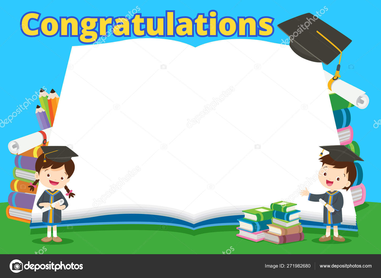 Congratulations students and big books Stock Vector Image by ©watcartoon #271982680 Congratulations students and big books Stock Vector Image by ©watcartoon #271982680