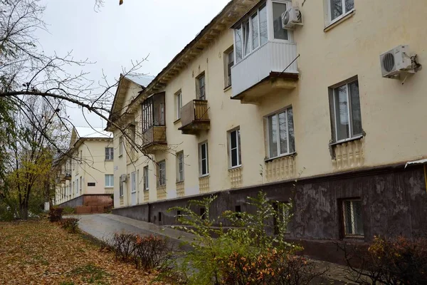 Maisons Anciennes Haut Colline Sur Rue Communiste Togliatti — Photo