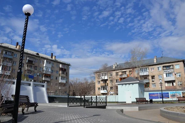 Plaza Sitio Del Antiguo Cine Mayak Togliatti — Foto de Stock