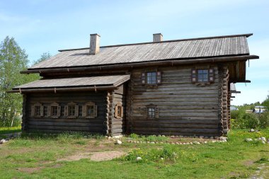 Büyük Rus Kuzey orijinal ahşap mimarisi