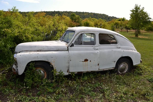 Verlassene Sowjetische Oldtimer Industrie Der Berühmte Sieg — Stockfoto