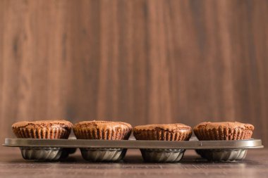 Çikolata lav kek demir Pan