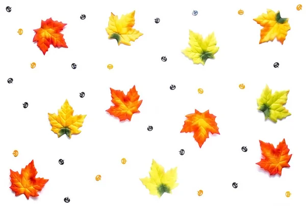 Herfst bladeren op wit — Stockfoto